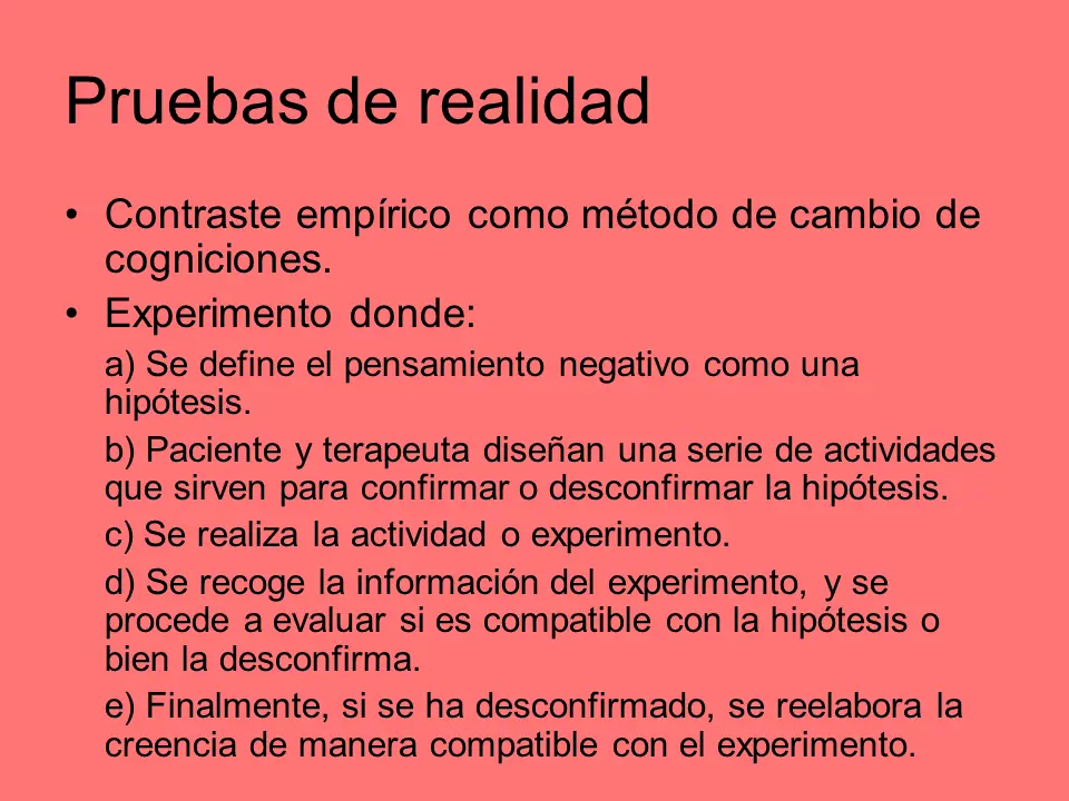 prueba de realidad psicología - Cómo evaluar la prueba de realidad