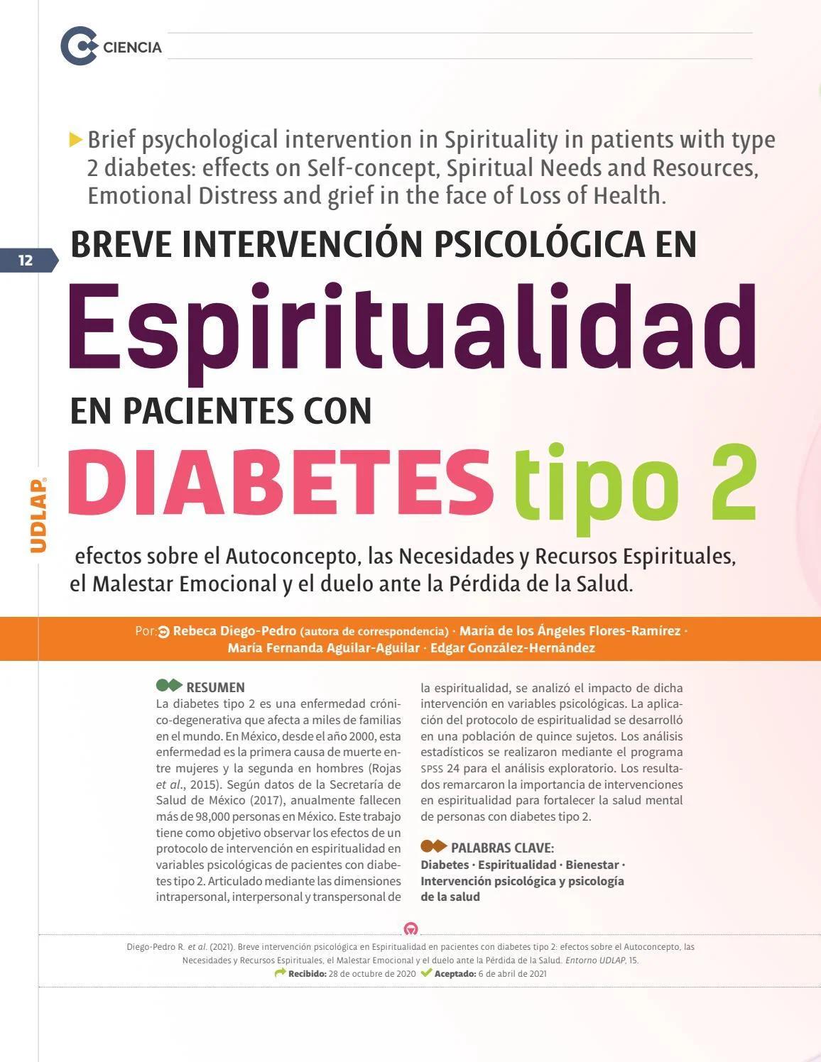 intervencion psicologica en diabetes - Cómo intervenir la diabetes