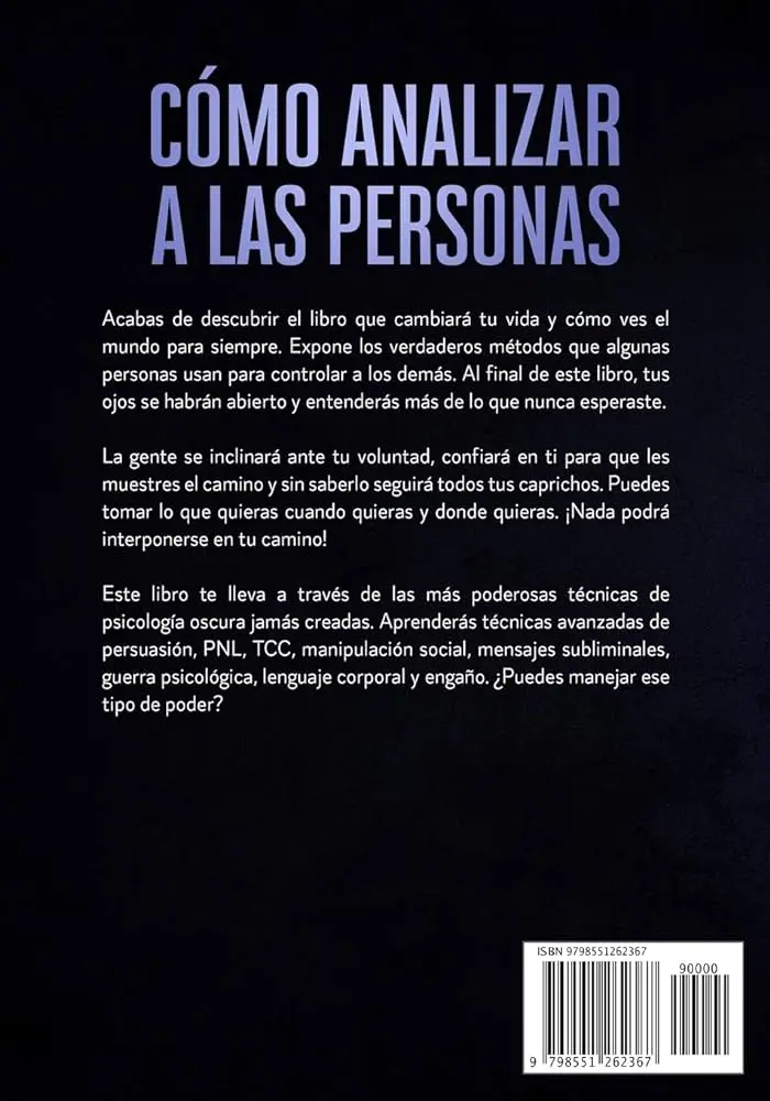 Libros de psicología para dominar a las personas - Cómo persuadir a las personas psicológicamente libro libros de psicologia para dominar a las personas - Cómo persuadir a las personas psicológicamente libro