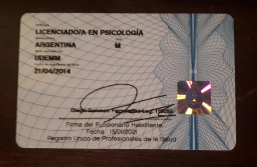 matricula nacional psicologia - Cómo saber si una matrícula es legal