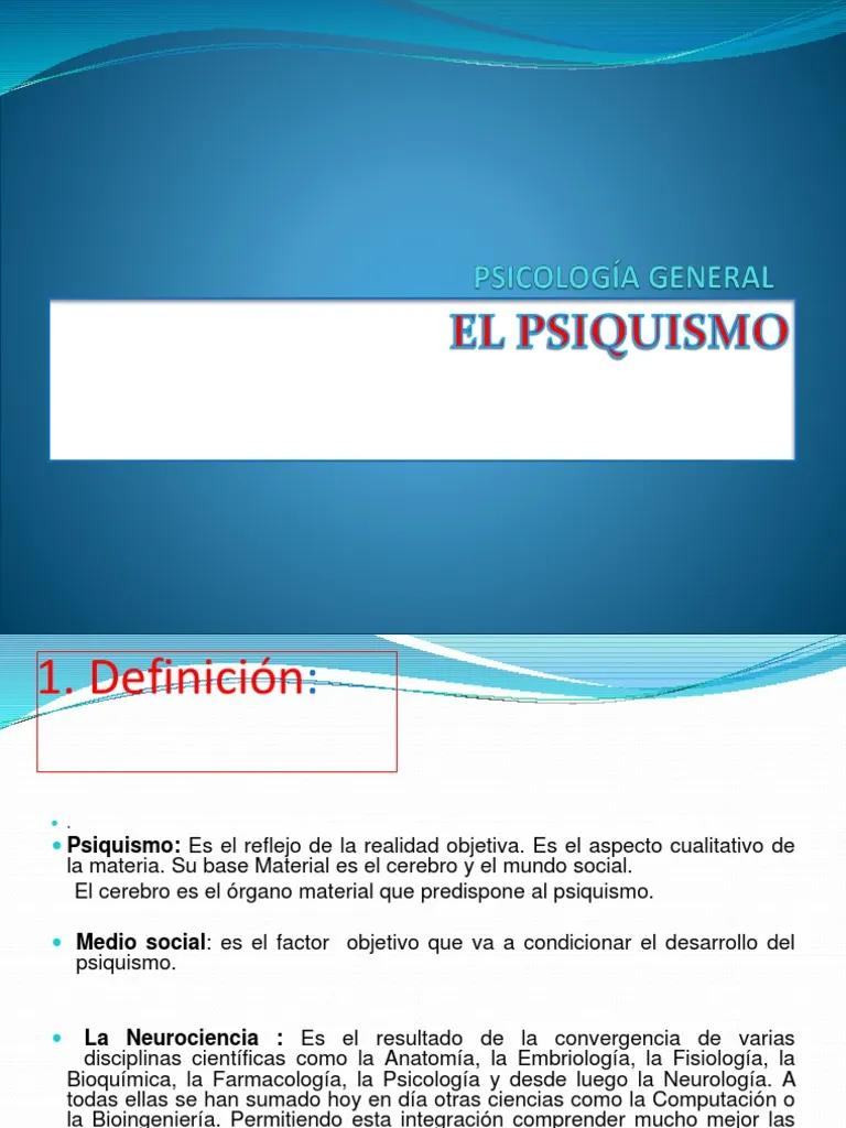 psiquismo en psicologia - Cómo se construye el psiquismo