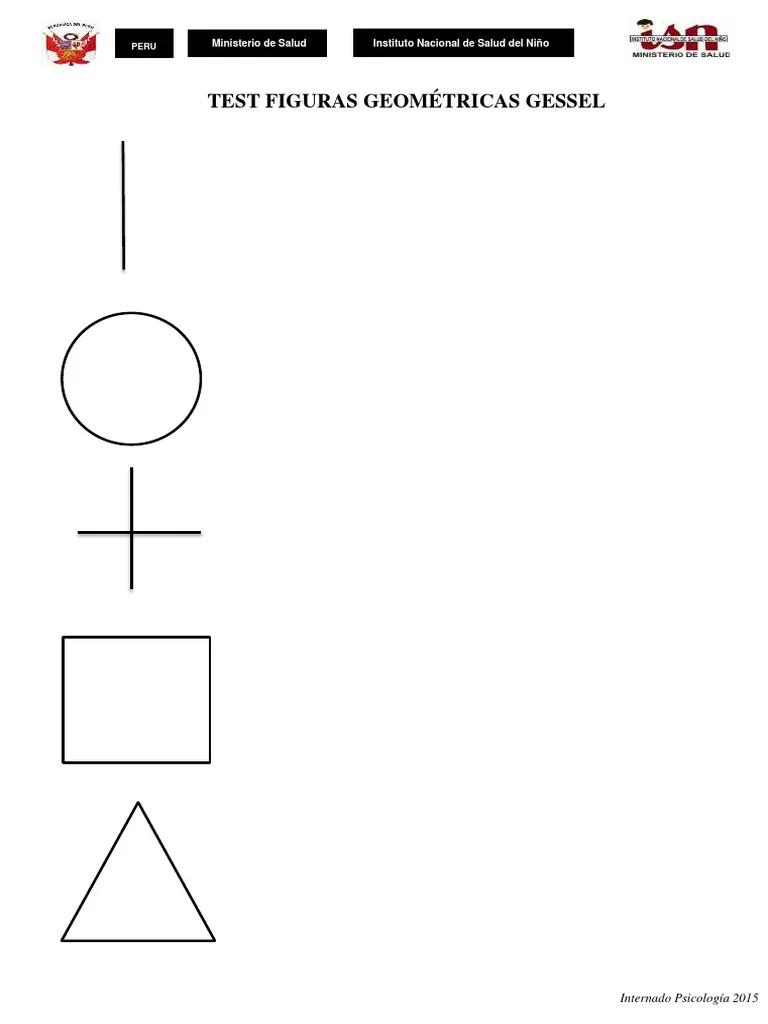 test de psicologia figuras geometricas - Cómo se entrega la hoja en el test de Bender