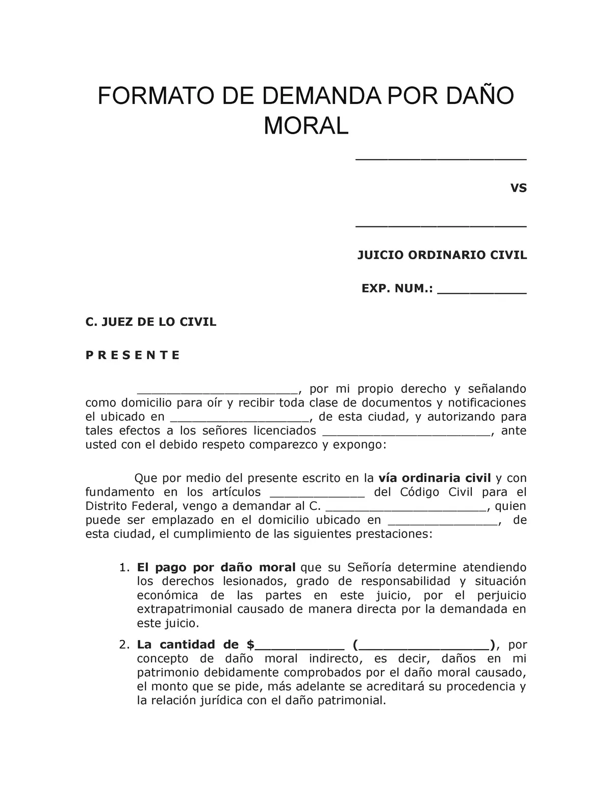 denuncia por daño moral y psicologico - Cómo se puede probar el daño moral