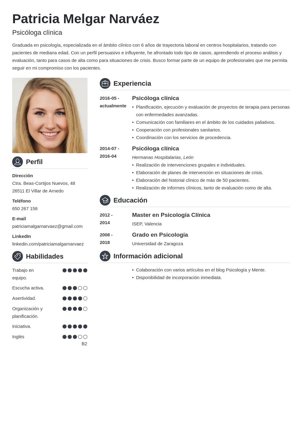 curriculum psicologo clinico - Cuál es el perfil de un psicólogo clínico