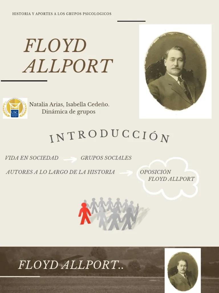 floyd allport aportes a la psicologia social - Cuál fue la contribución de Floyd Allport a la psicología social