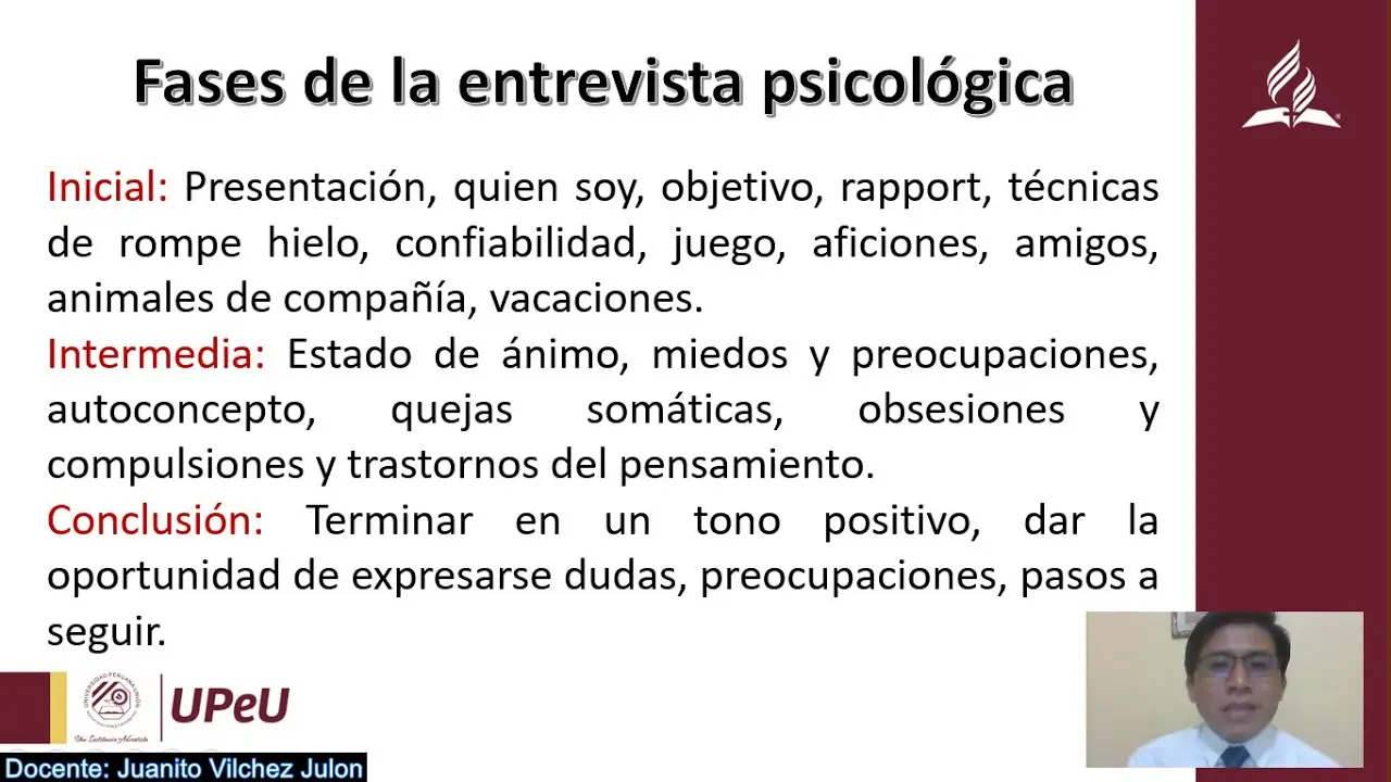 fases de la entrevista psicologica - Cuáles son las tres fases de la entrevista psicológica