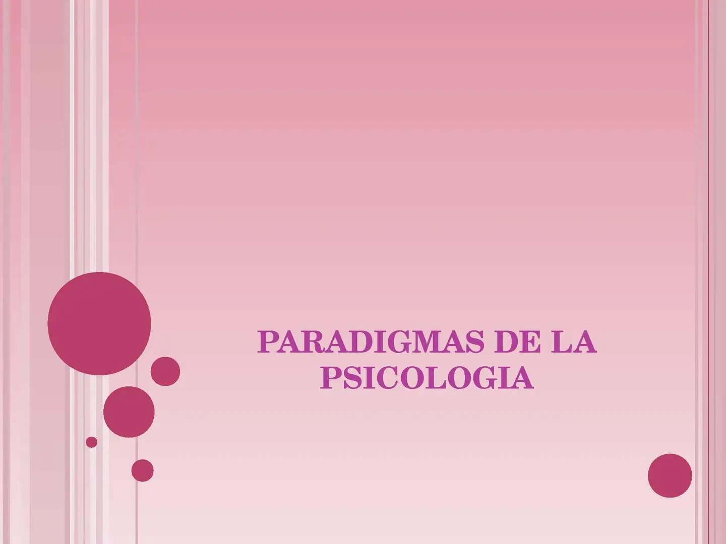 paradigmas de la psicologia - Cuántos tipos de paradigmas existen