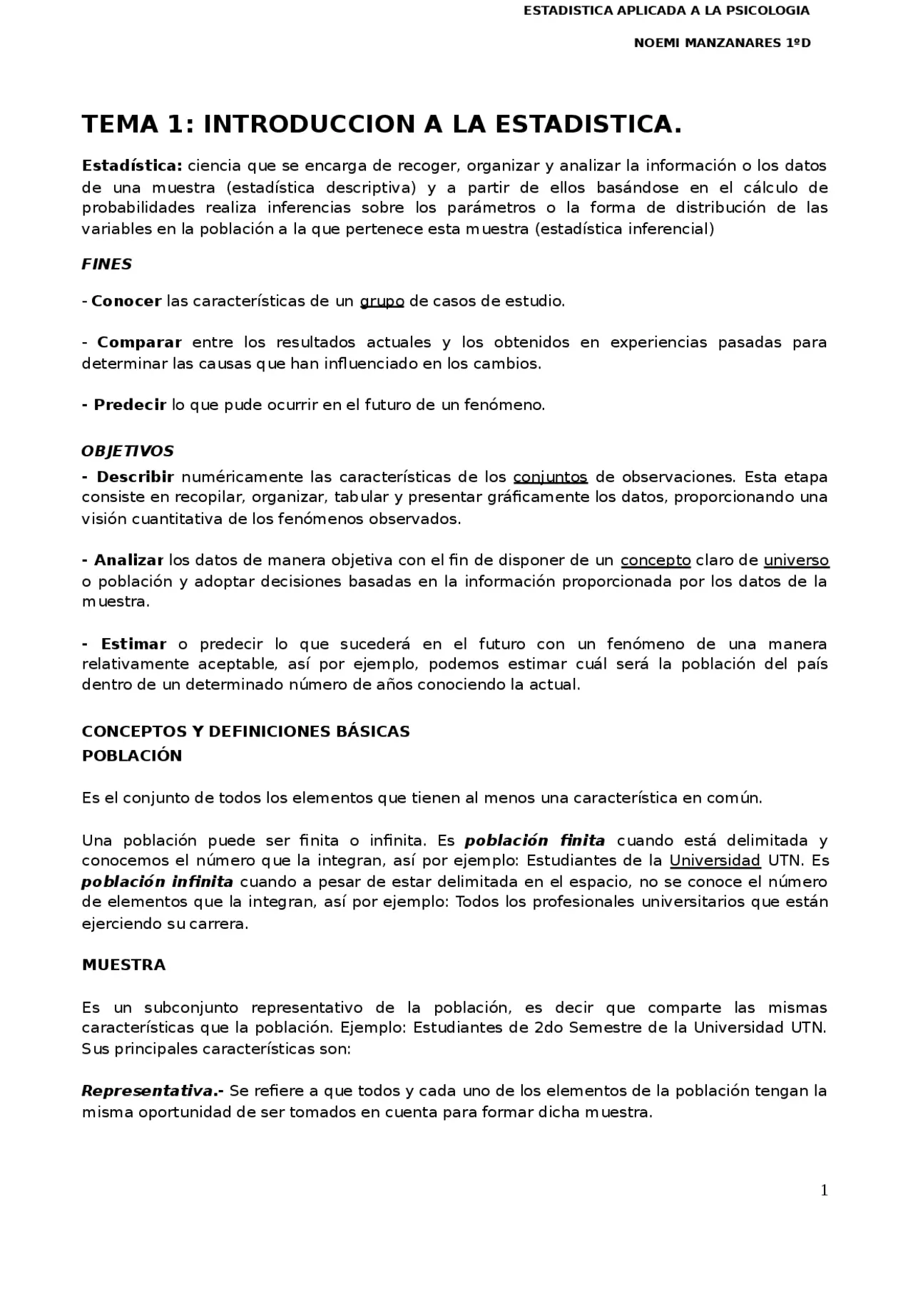 estadistica inferencial aplicada a la psicologia - Dónde se utiliza la estadística inferencial
