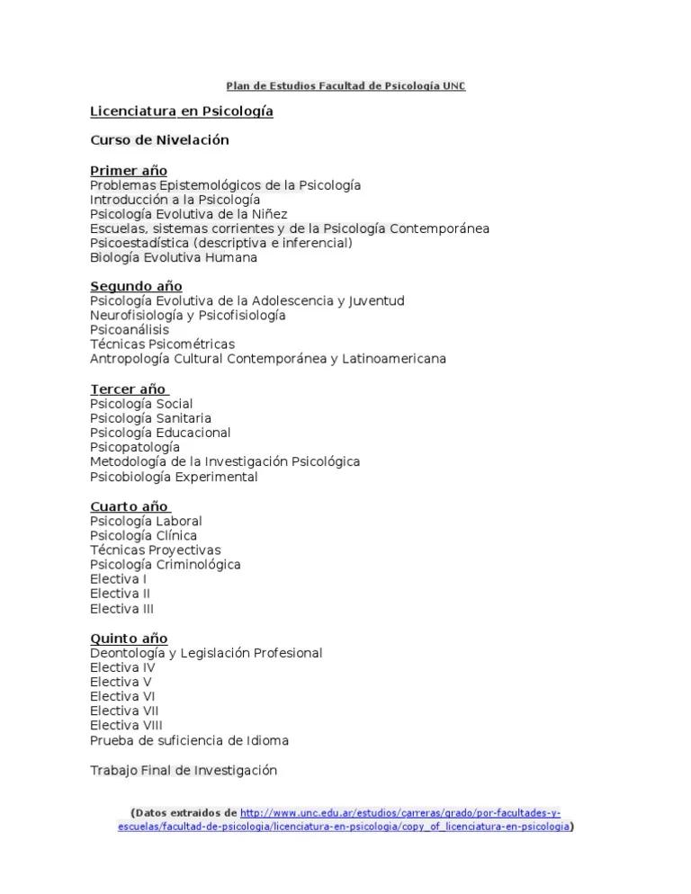 licenciatura en psicología a distancia en unc - Qué carreras se pueden estudiar a distancia en la UNC