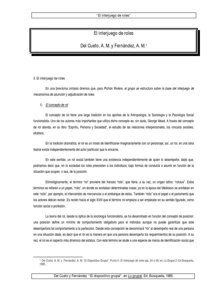 interjuego psicologia - Qué dijo Pichon Riviere