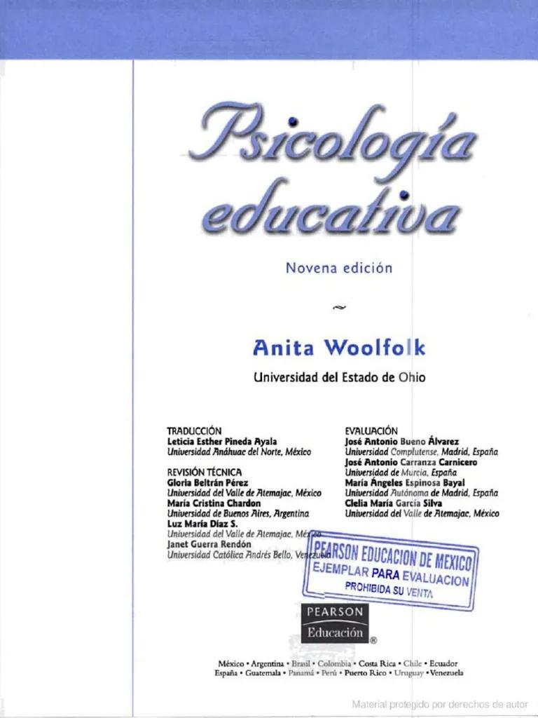 anita wolf psicologia educativa - Qué es el aprendizaje según Anita Woolfolk