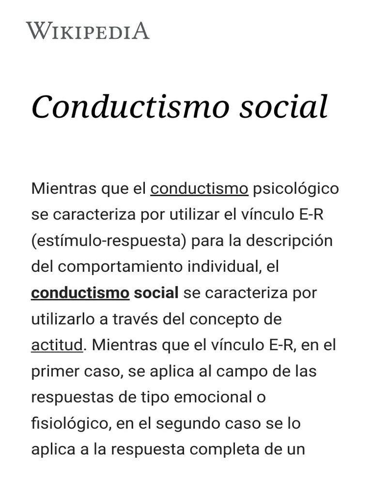conductismo psicologia social - Qué es el conductismo en la psicología social