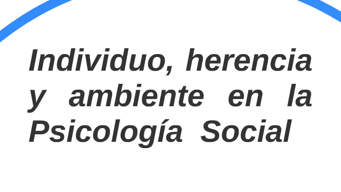 individuo herencia y ambiente en la psicología social - Qué es el debate herencia ambiente