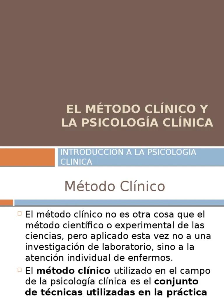 metodo clinico en psicologia definicion - Qué es el método clínico de la psicología