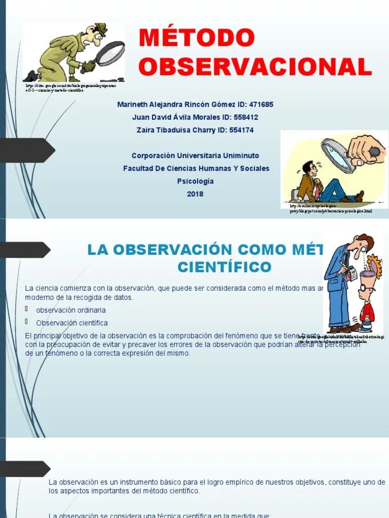 metodo observacional en psicologia - Qué es el método observacional ejemplos