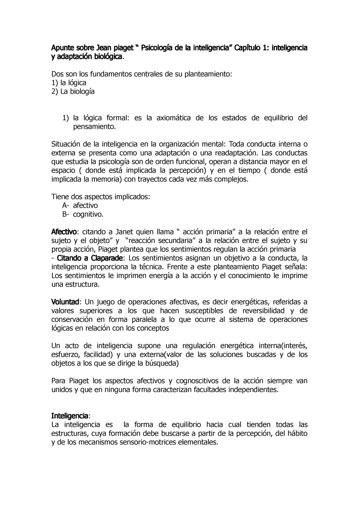 La Psicología de la Inteligencia según Piaget: Un Resumen - Qué es la inteligencia para Piaget resumen la psicologia de la inteligencia piaget resumen - Qué es la inteligencia para Piaget resumen