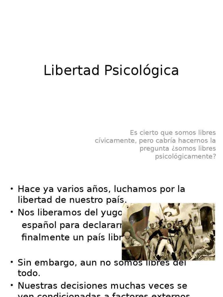 libertad segun la psicologia - Qué es la libertad para Frankl