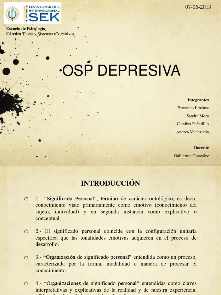 osp psicologia - Qué es la OSP