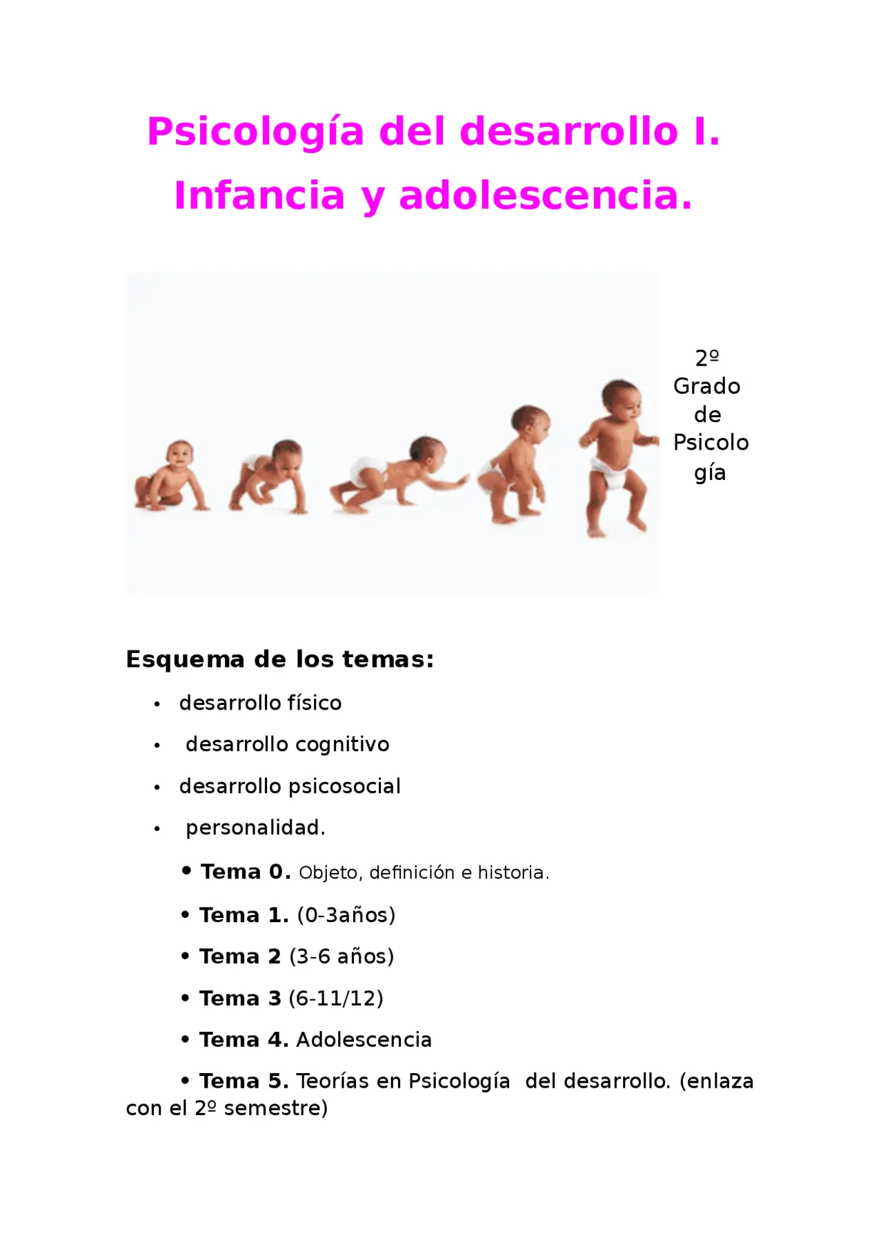 primera infancia psicologia evolutiva - Qué es la primera infancia en psicología