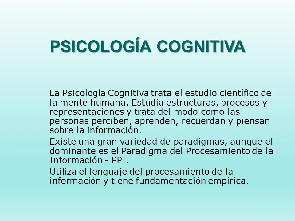concepto de psicologia cognitiva - Qué es la psicología cognitiva concepto