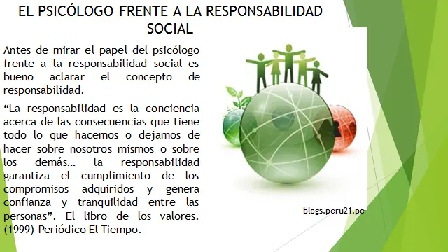 responsabilidad social del psicologo - Qué es la responsabilidad social psicología