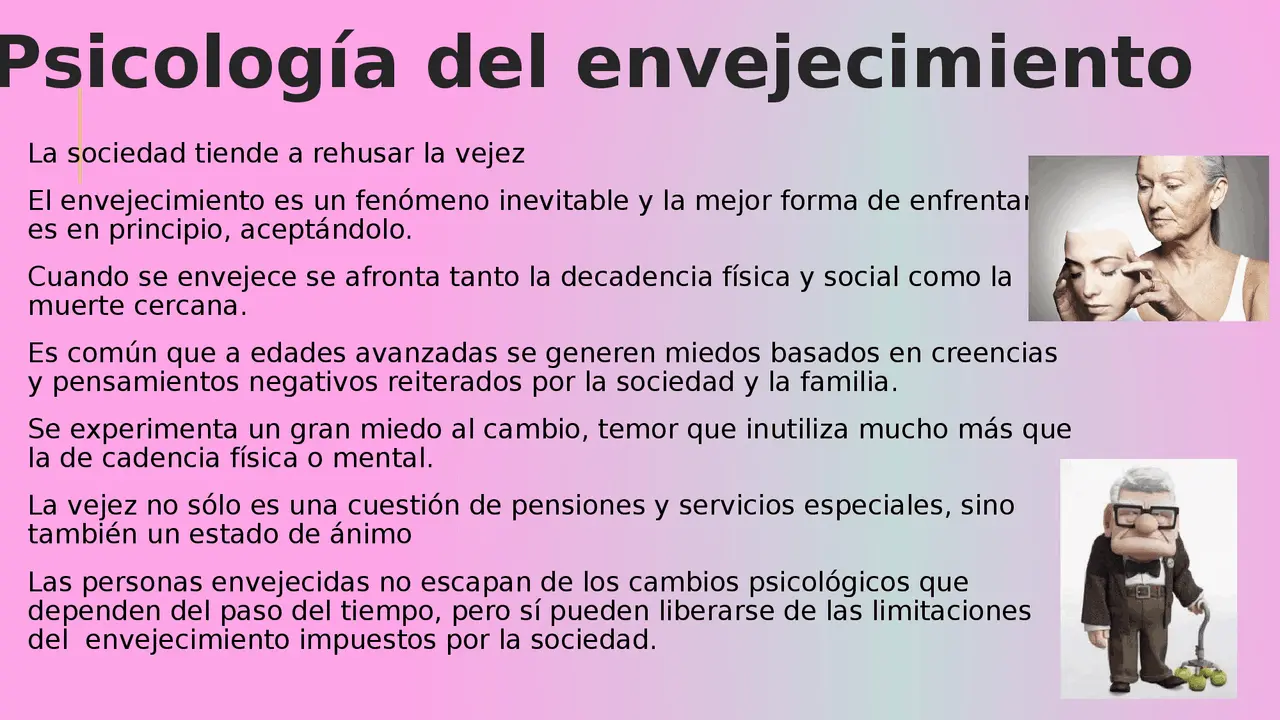 que es la vejez psicologia - Qué es la teoría psicológica del envejecimiento