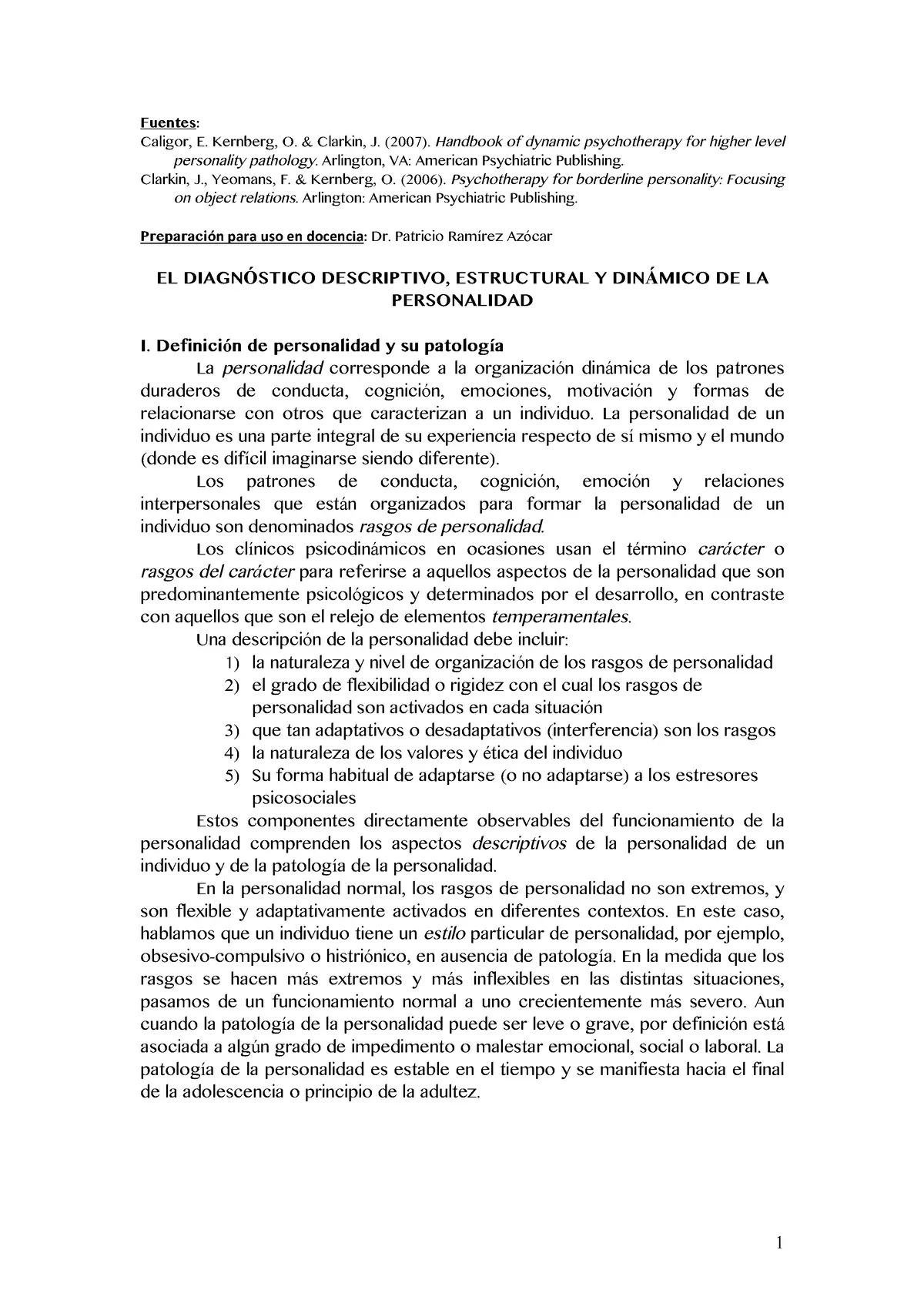 diagnostico descriptivo en psicologia - Qué es un diagnóstico descriptivo