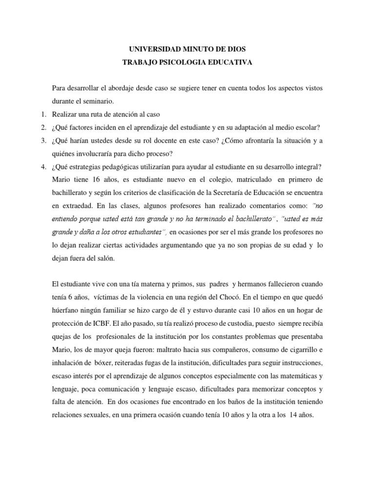 ejemplo de estudio de caso en psicologia educativa - Qué es un estudio de caso en educación ejemplo