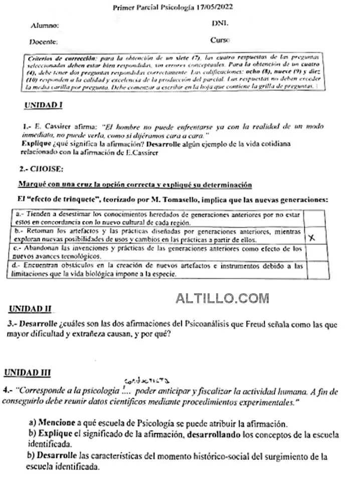 Parciales CBC Psicología: Importancia y Consecuencias - Qué pasa si no te presentas a un parcial del CBC parciales cbc psicologia - Qué pasa si no te presentas a un parcial del CBC