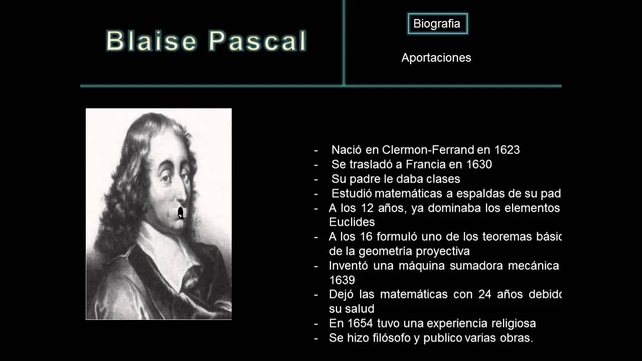 blaise pascal psicologia - Qué plantea Pascal