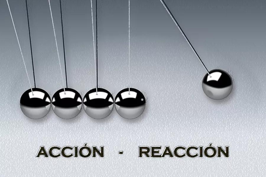 teoria de accion y reaccion psicologia - Qué significa que cada acción tiene una reacción