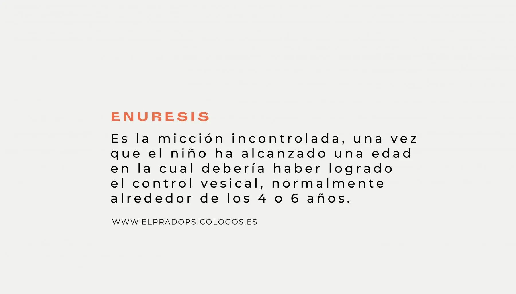 que es enuresis en psicologia - Qué tipo de enfermedad es la enuresis