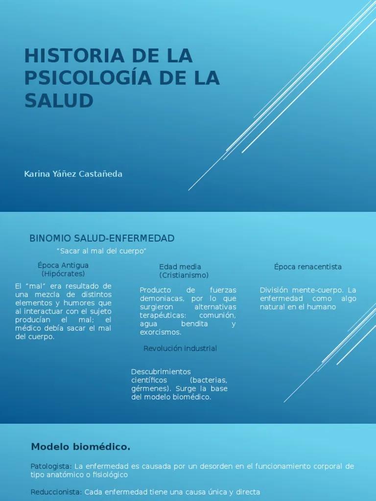 Historia de la Psicología de la Salud - Quién es el autor de la psicología de la salud historia de la psicologia de la salud - Quién es el autor de la psicología de la salud