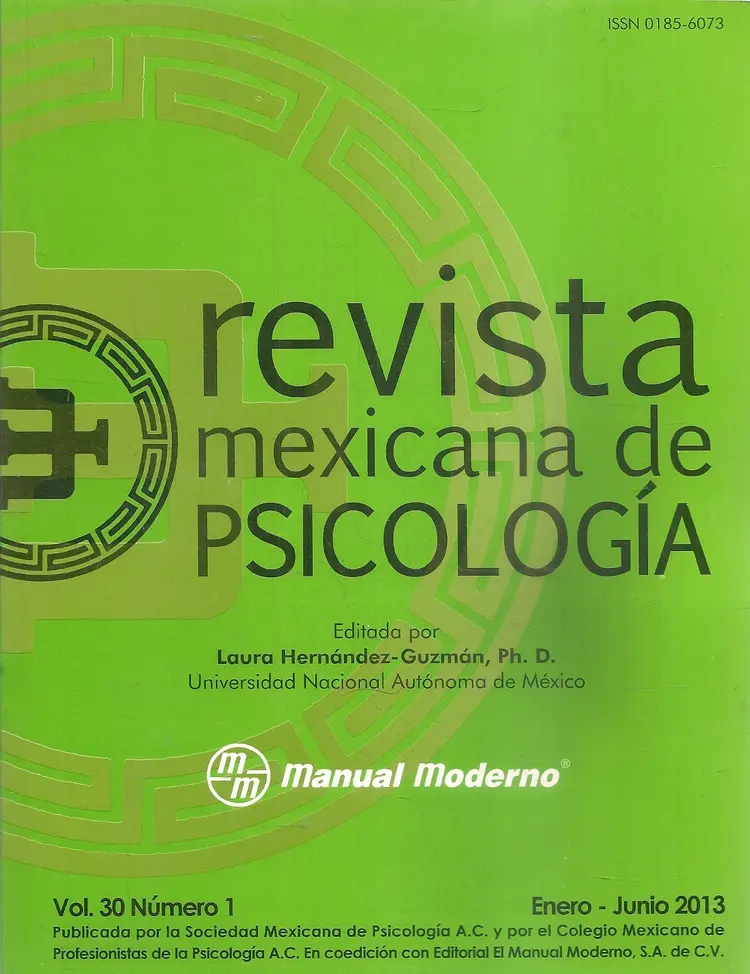 Revista Mexicana De Psicología Avances Y Recursos Para Profesionales Colegio De Psicólogos Sj 4425