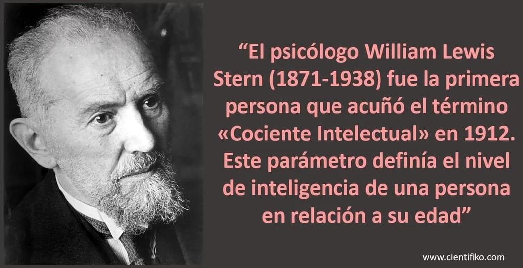 william stern aportaciones a la psicología - Quién inventó el concepto de coeficiente intelectual